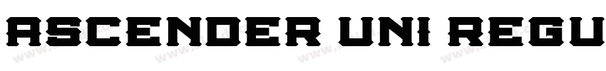 Ascender Uni Regula字体转换